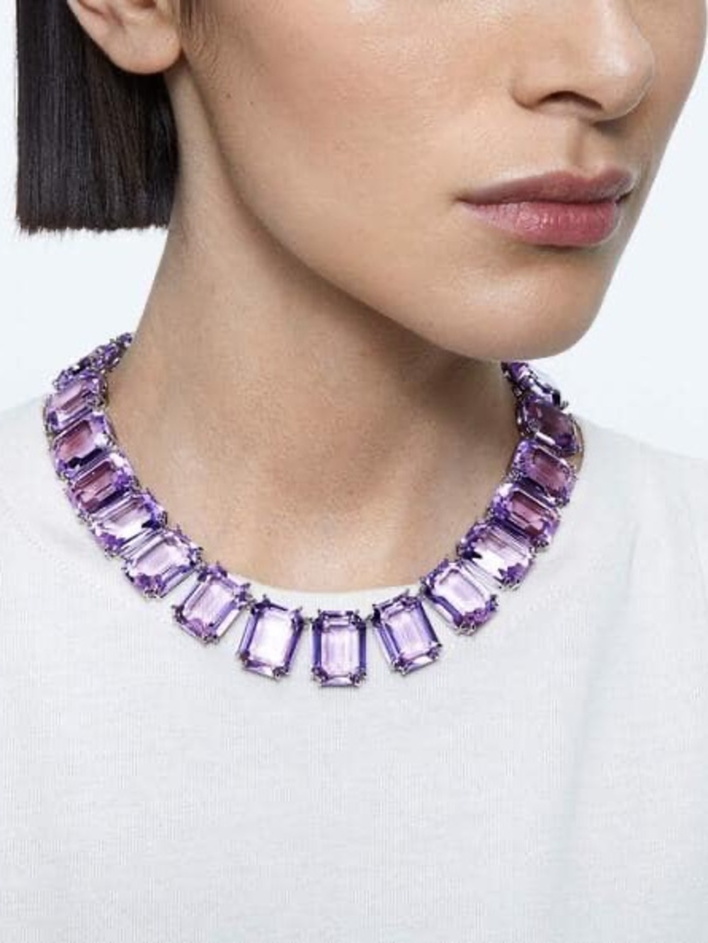 'MILLENIA' OVERSIZED CRYSTAL TENNIS NECKLACE